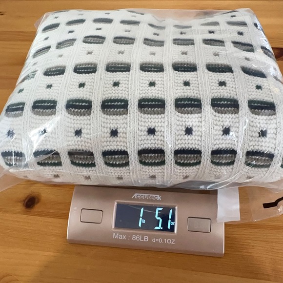 Vintage Sweater Men M 90s Grandpa Retro Geometric Textured Crewneck Pullover - Picture 8 of 8